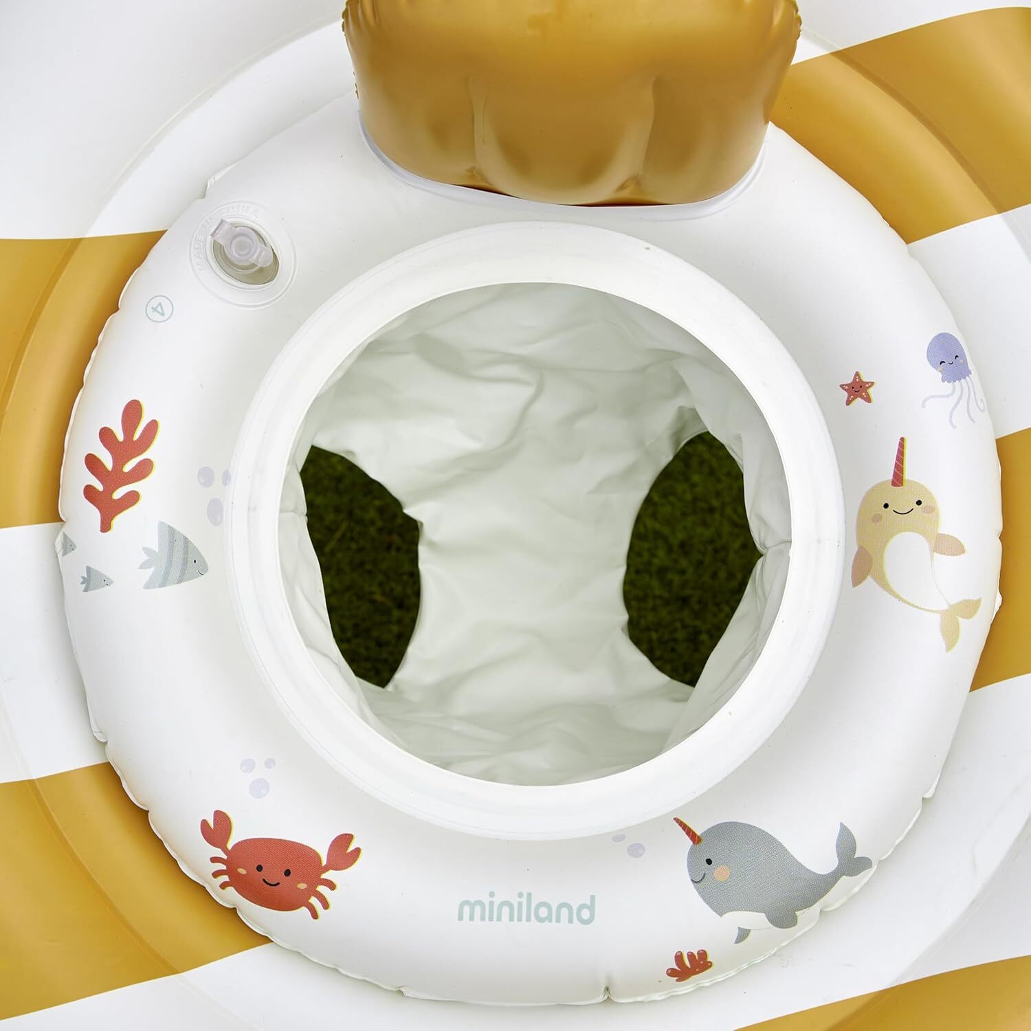 Bezpečné uchytenie a otvory na nožičky v kolese Miniland